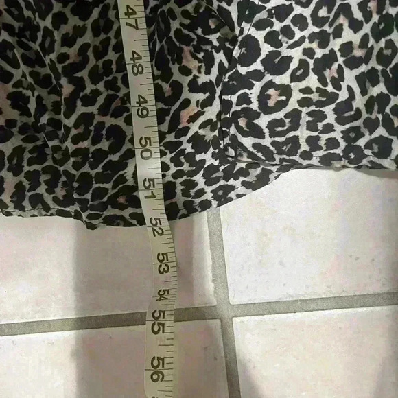 Anine Bing Darcy Dress in Leopard XS/S Silk Maxi Tassles Animal Print - Picture 8 of 9